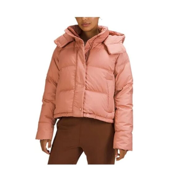 Lululemon Jackets & Blazers - Lululemon Wunder Puff Cropped Jacket in Pink Clay Size 4